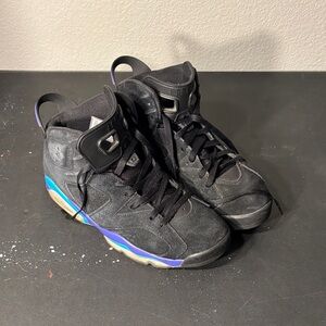 Jordan Black and Purple Men's Shoes